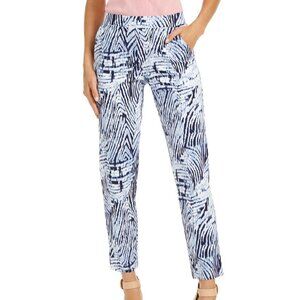 𝅺L406 Hue Zebra-Print Temp Tech Trouser Leggings